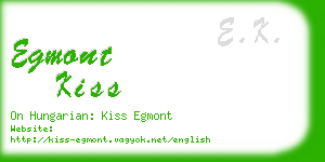 egmont kiss business card